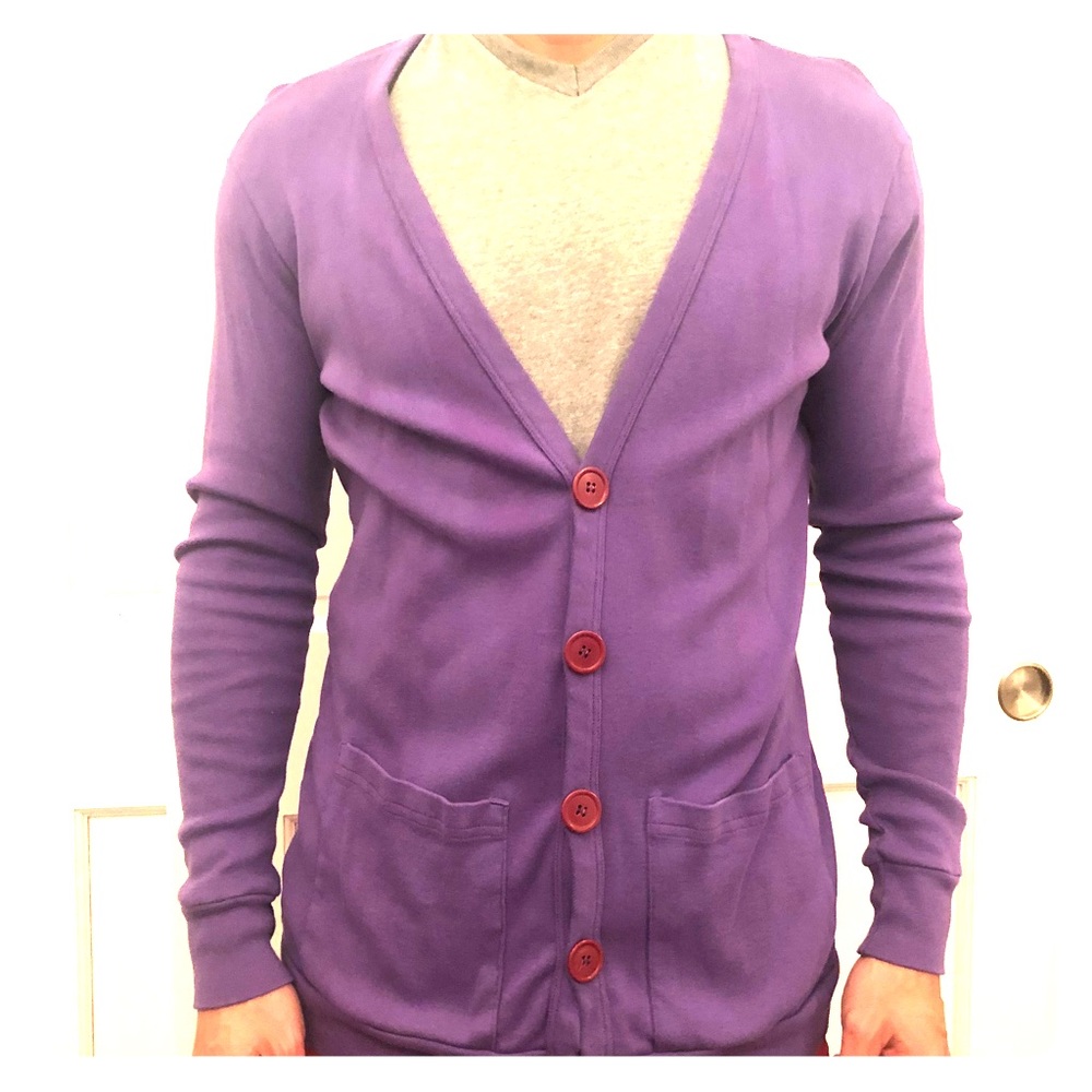 American Apparel purple cardigan